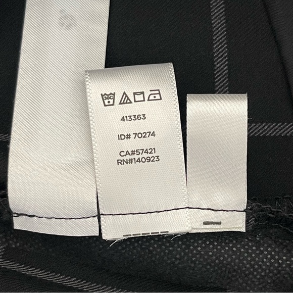 Ann Taylor LOFT Black/Grey Marisa Windowpane Straight Leg Pant (2P) - Picture 13 of 13